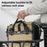 WEST BIKING YP0707434 Bike Shelf Bag Waterproof Quick Release Pannier for Cycling Touring 18-28L Expandable - Khaki - 3