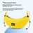 ROCKBROS 1.8L Bicycle Handlebar Bag Banana Shape Nylon Cycling Crossbody Bag with Detachable Shoulder Strap - Banana Yellow / 1.8L - 5