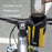 ROCKBROS AS-162 1L Water Bottle Holder with Drawstring Waterproof Bicycle Handlebar Bag Cycling Storage Pack - Black+Yellow - 3