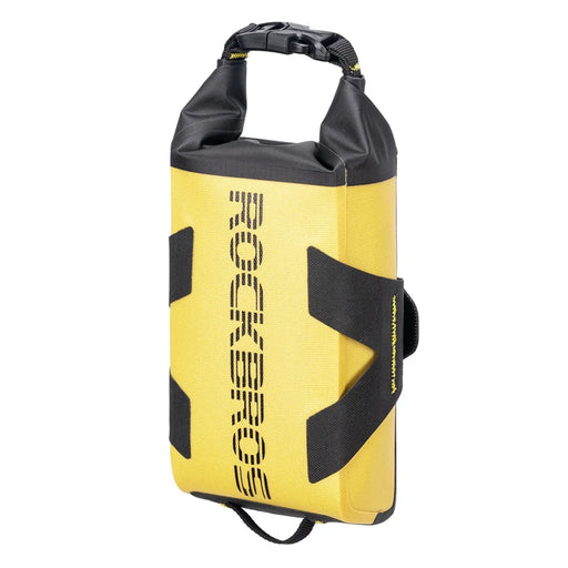 ROCKBROS AS-161 1L Roll Top Bicycle Top Tube Bag Handlebar Pack Waterproof Road Bike Frame Bag - Black+Yellow - 1