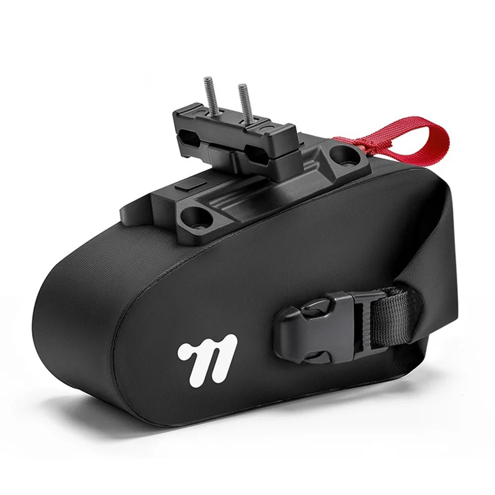 WEST BIKING YP0707433 Bicycle Tail Bag Magnetic Quick Release Saddle Pack for Road Mountain Bike - Black - 1