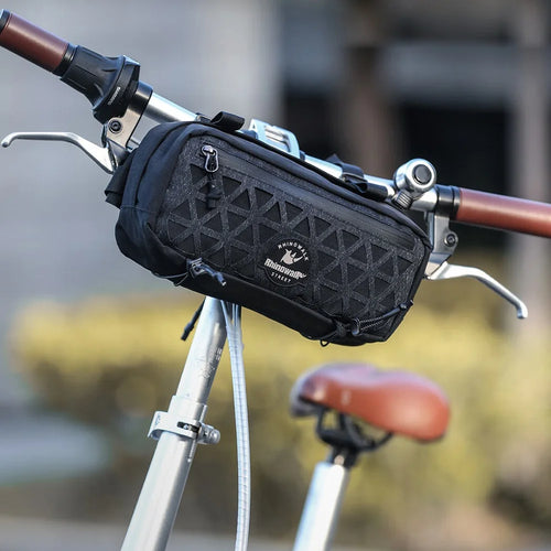 RHINOWALK BCT0209 1.9L Mountain Road Bike Handlebar Front Bag Cycling Storage Pouch with Shoulder Strap - Black - 1