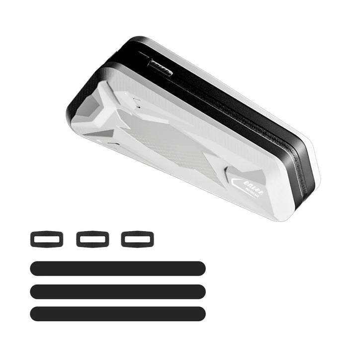 ENLEE 1.8L Hard Shell Waterproof Bike Top Tube Bag Carbon Fiber Texture Road Cycling Frame Bag - White - 1
