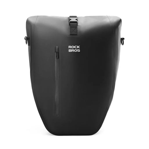 ROCKBROS AS-166 20L Bicycle Rear Rack Bag with Shoulder Strap Waterproof Pannier Pack for Mountain Road Bike Cycling - Black - 1