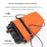 ROCKBROS W20 Bike Handlebar Bag Waterproof Nylon Expandable Bicycle Front Frame Bag - Orange - 3