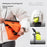 ROCKBROS W20 Bike Handlebar Bag Waterproof Nylon Expandable Bicycle Front Frame Bag - Orange - 6