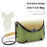 WEST BIKING YP0707432 3L Bicycle Frame Bag Color Splicing Reflective Shoulder Bag for Mountain Road Bike Cycling - Green - 2