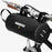 RZAHUAHU Waterproof Bike Frame Bag 3L Capacity Cylindrical Handlebar Bag Crossbody Shoulder Bag with Reflective Strips for Cycling - 1