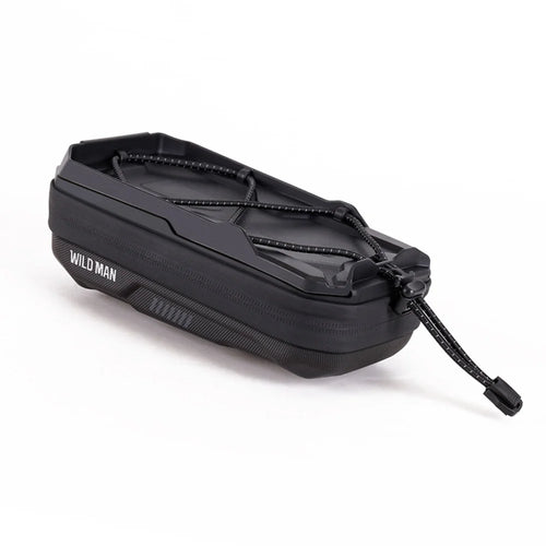 WILD MAN GX330 IPX5 Waterproof Bike Phone Holder Handlebar Bag 0.6L EVA Hard Shell 360 Degree Rotation Cycling Frame Bag - Black - 1