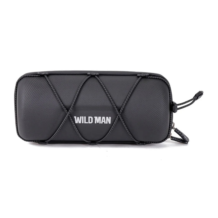 WILD MAN GD7X Foldable Bike Handlebar Bag Quick Release EVA Hard Shell 2L Mountain Road Cycling Front Bag - Black - 1
