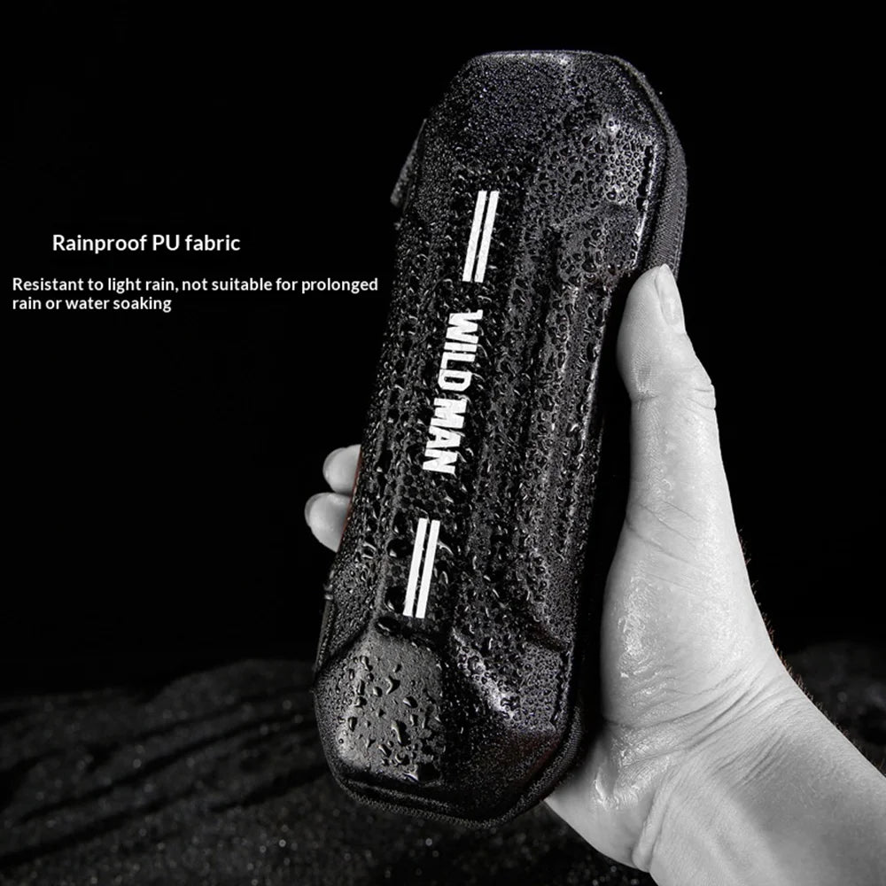 WILD MAN XT11 Waterproof Bike Tool Bag EVA Hard Shell Water Bottle Cage Mount Bag for Mountain Cycling - Black/0.5L - 4