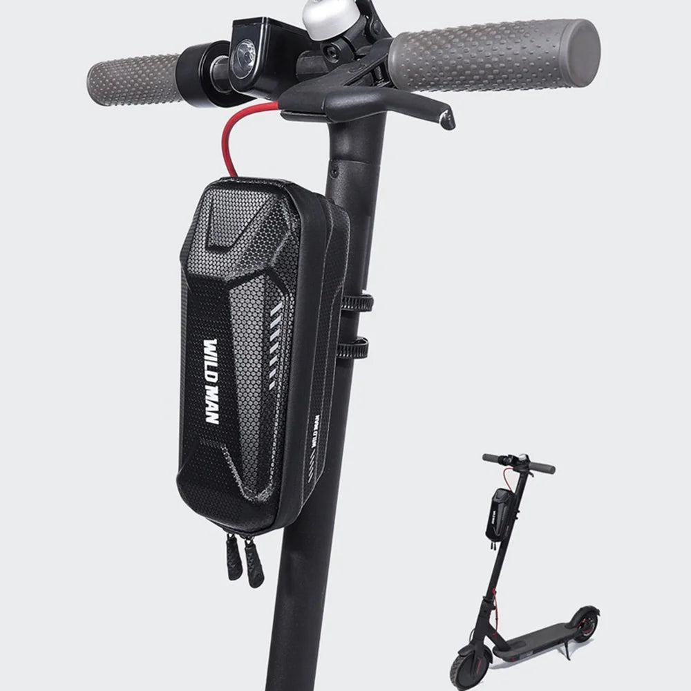WILD MAN XS5 Bike Frame Bag EVA Hard Shell Top Tube Bag IPX5 Waterproof for Mountain Bike E-Scooter - Black/1L - 6