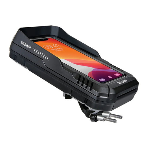 WILD MAN FK1 Mountain Bike Bag Waterproof Phone Holder Pouch Cycling Bicycle Handlebar Bag - Black/0.6L - 1