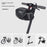 WILD MAN X9 Reflective Bike Handlebar Bag EVA Hard Shell 3.5L Electric Scooter Front Bag for Cycling - Black/3.5L - 3