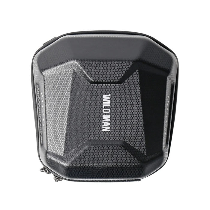 WILD MAN E18 Bicycle Handlebar Bag EVA Hardshell Quick Release Front Bag for Mountain Road Bike - Black/2L - 1