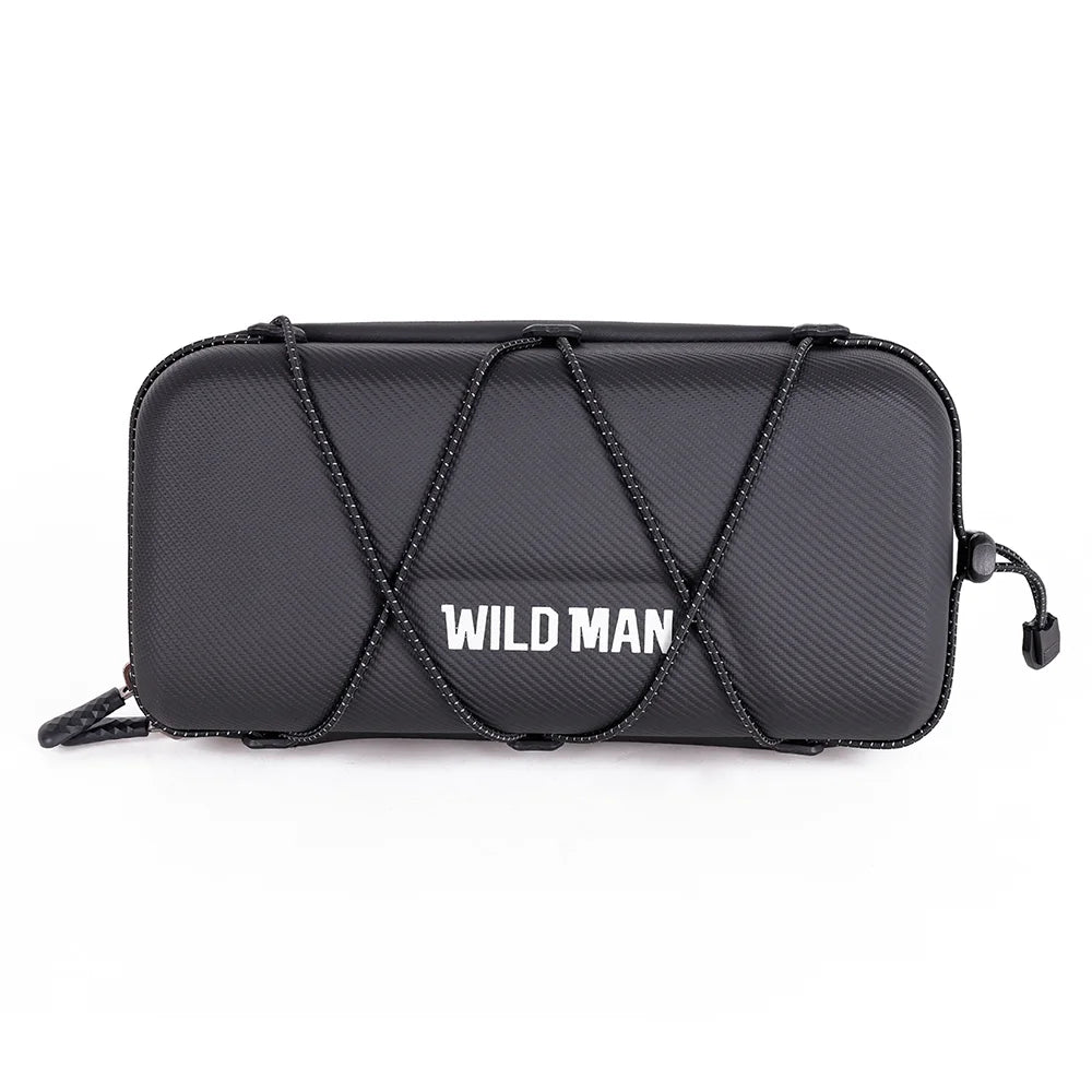WILD MAN GD8 Bike Handlebar Bag 2L EVA Hard Shell Waterproof Front Bag for Mountain Road Bicycle Cycling - Black - 1