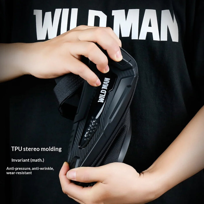 WILD MAN Bike Triangle Bag Hard Shell Frame Bag for Mountain Road Bicycle Cycling Equipment Storage - Black/1L - 4