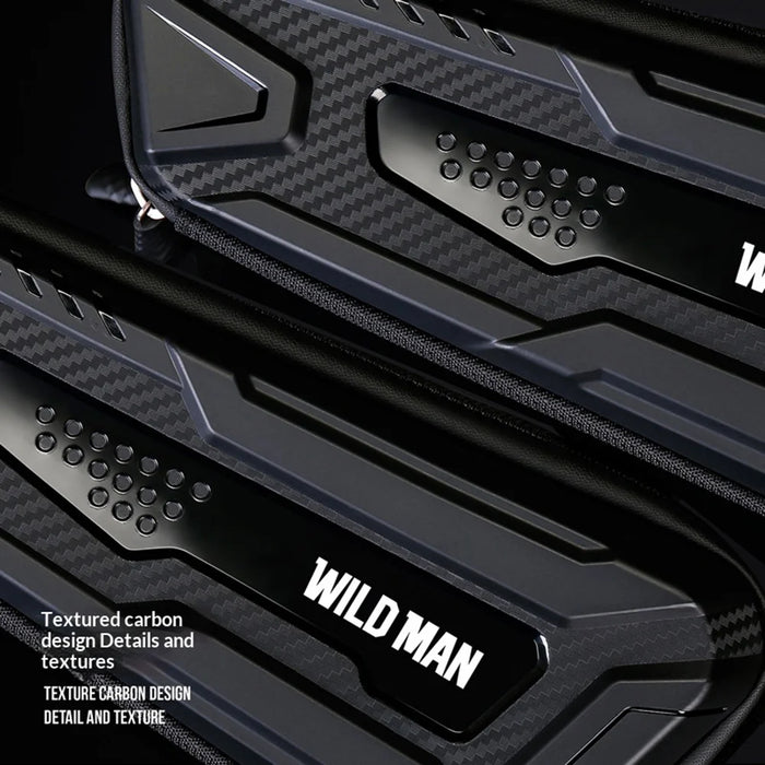 WILD MAN Bike Triangle Bag Hard Shell Frame Bag for Mountain Road Bicycle Cycling Equipment Storage - Black/1L - 6