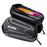 WILD MAN XT6 Bike Frame Bag 1.2L EVA Hard Shell Waterproof Touchscreen Phone Holder for MTB Road Cycling - Black/Honeycomb Texture - 1
