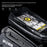 WILD MAN XT6 Bike Frame Bag 1.2L EVA Hard Shell Waterproof Touchscreen Phone Holder for MTB Road Cycling - Black/Honeycomb Texture - 5