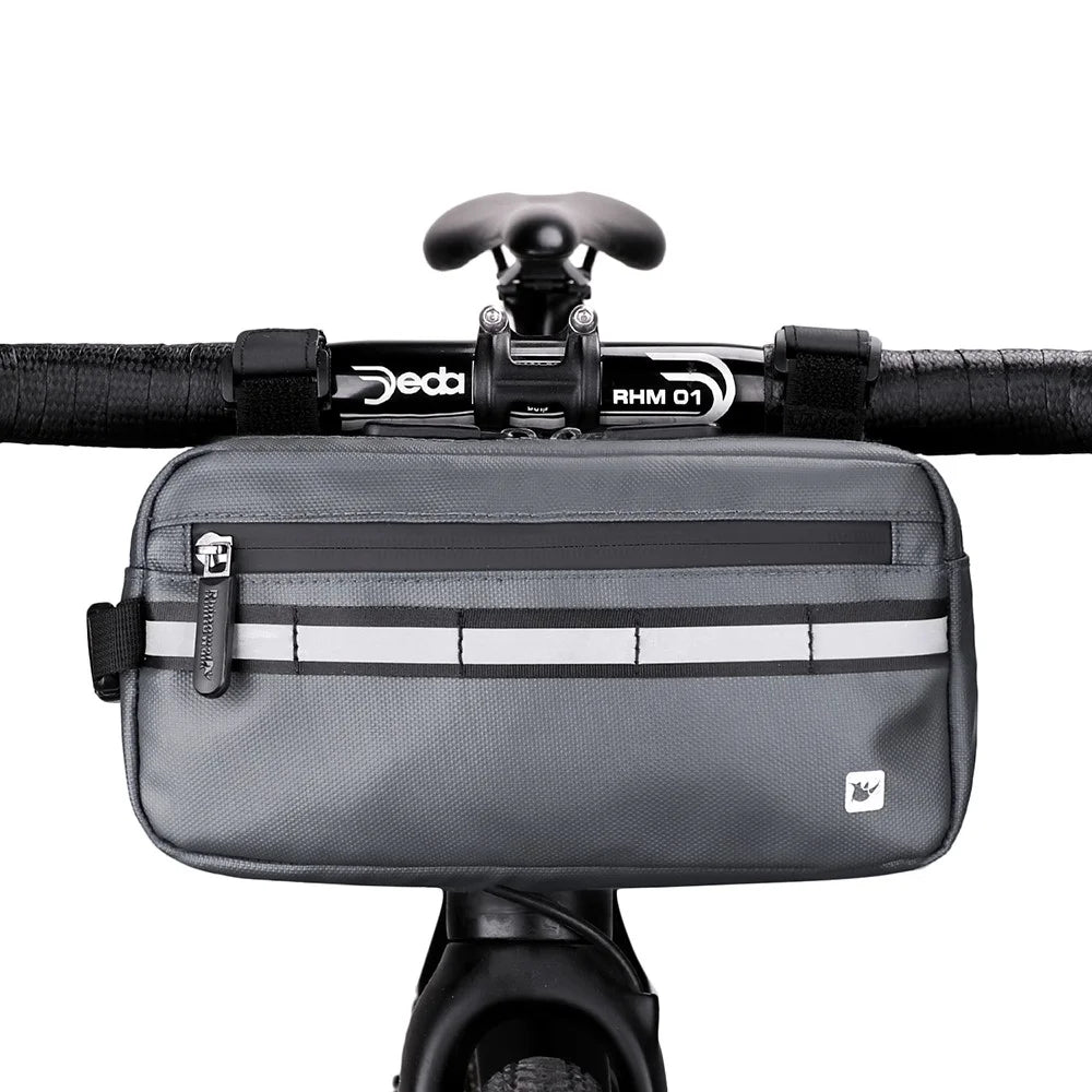 RHINOWALK Multifunctional Handlebar Bike Bag Bicycle Front Bag Shoulder Bag Waist Bag - Grey - 1