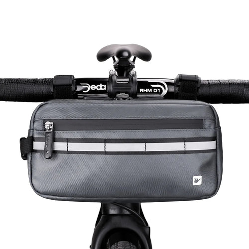RHINOWALK Multifunctional Handlebar Bike Bag Bicycle Front Bag Shoulder Bag Waist Bag - Grey - 1