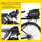 WILD MAN GD5 4L Bike Rear Rack Bag EVA Hard Shell Waterproof Electric Bicycle Pannier for Cycling - Black - 4