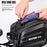 WILD MAN GD5 4L Bike Rear Rack Bag EVA Hard Shell Waterproof Electric Bicycle Pannier for Cycling - Black - 7