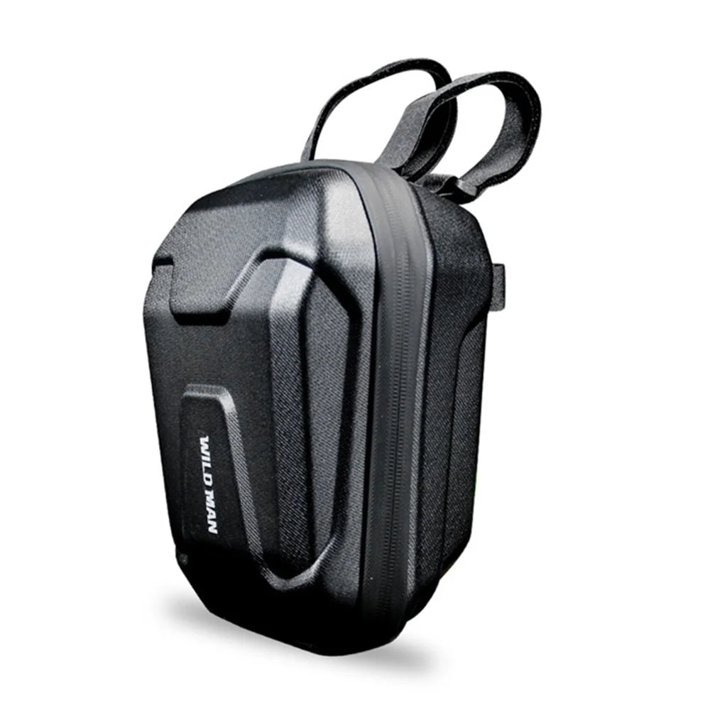 WILD MAN TS9 2.5L Electric Scooter Bag EVA Hard Shell Handlebar Storage Bag for E-Scooter Bicycle - Black - 1