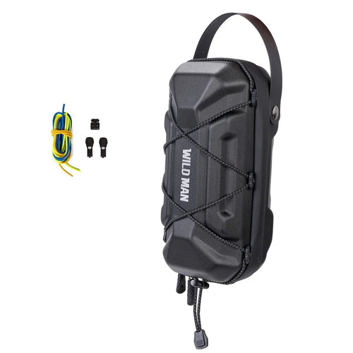 WILD MAN GD6X EVA Hard Shell Handlebar Bag 2L Waterproof Quick Release Front Bag for Electric Scooter Bike - Black|2L - 1