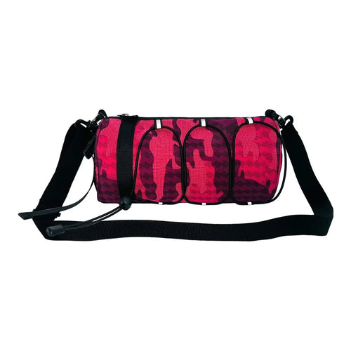 2.4L Capacity Waterproof Bike Handlebar Bag Multifunctional Cycling Storage Pouch - Crimson Camouflage - 1