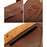 RZAHUAHU YA682 1.5L Waterproof PU Leather Bicycle Frame Bag Triangle Storage for Cycling - Dark Brown - 4