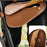 RZAHUAHU YA682 1.5L Waterproof PU Leather Bicycle Frame Bag Triangle Storage for Cycling - Dark Brown - 7