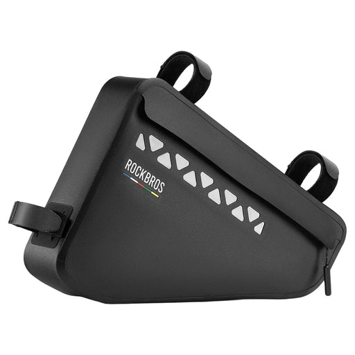 ROCKBROS 30180036001 TL-174 Waterproof Bike Top Tube Triangle Frame Bag for Cycling - Black - 1