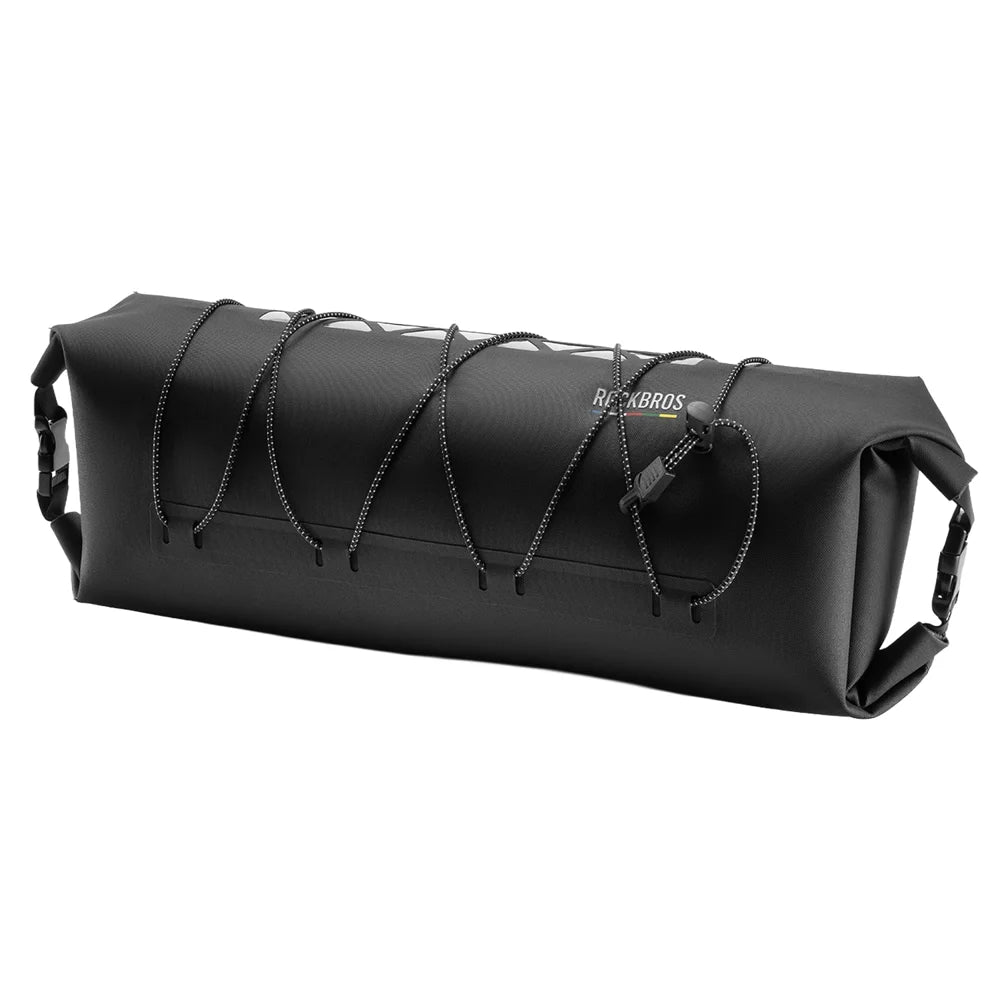 ROCKBROS 30110109 TL-170 7L Waterproof Cylindrical Bike Handlebar Bag for Road Mountain Cycling - Black - 1