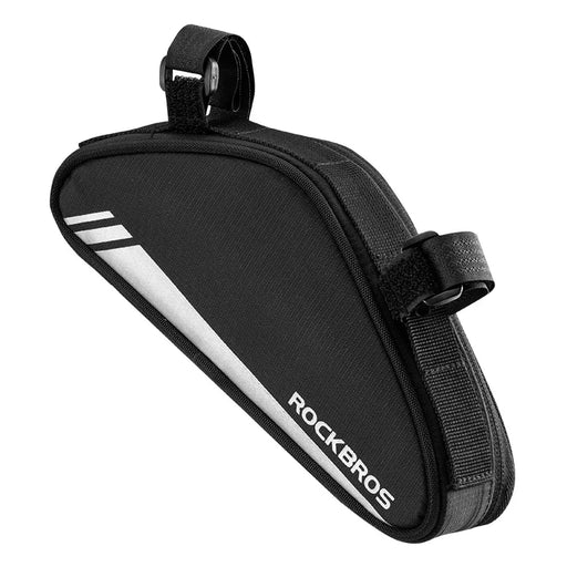 ROCKBROS B55-BK Bike Triangle Frame Bag 0.7L Cycling Storage Bag for Mountain Road Bikes - Black - 1