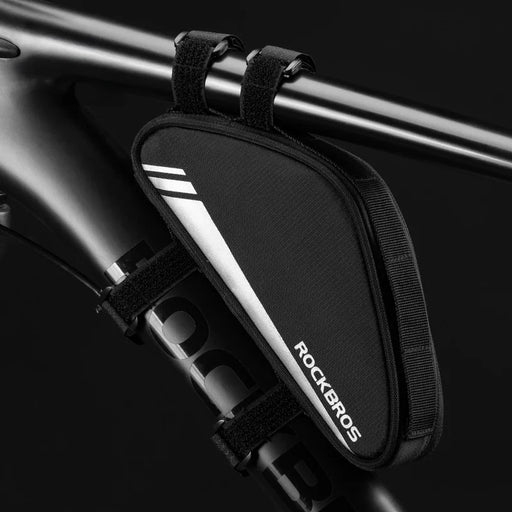 ROCKBROS B55-BK Bike Triangle Frame Bag 0.7L Cycling Storage Bag for Mountain Road Bikes - Black - 2