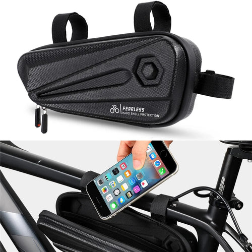 WEST BIKING Reflective Bicycle Seat Tube Bag Waterproof MTB Road Cycling Storage Bag - 1