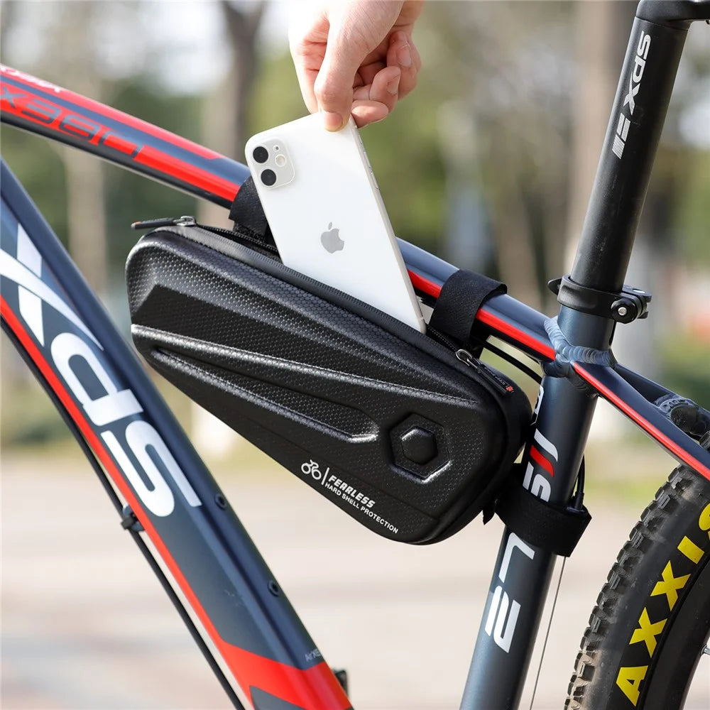 WEST BIKING Reflective Bicycle Seat Tube Bag Waterproof MTB Road Cycling Storage Bag - 7