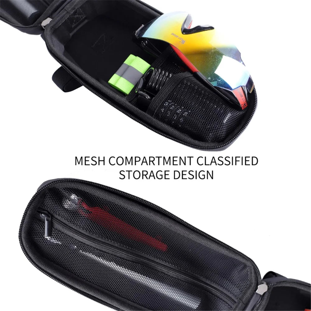 WEST BIKING YP0707255 1.5L Bicycle Hard Shell Bag EVA Waterproof Front Bag Front Top Tube Cycling Pouch - 4