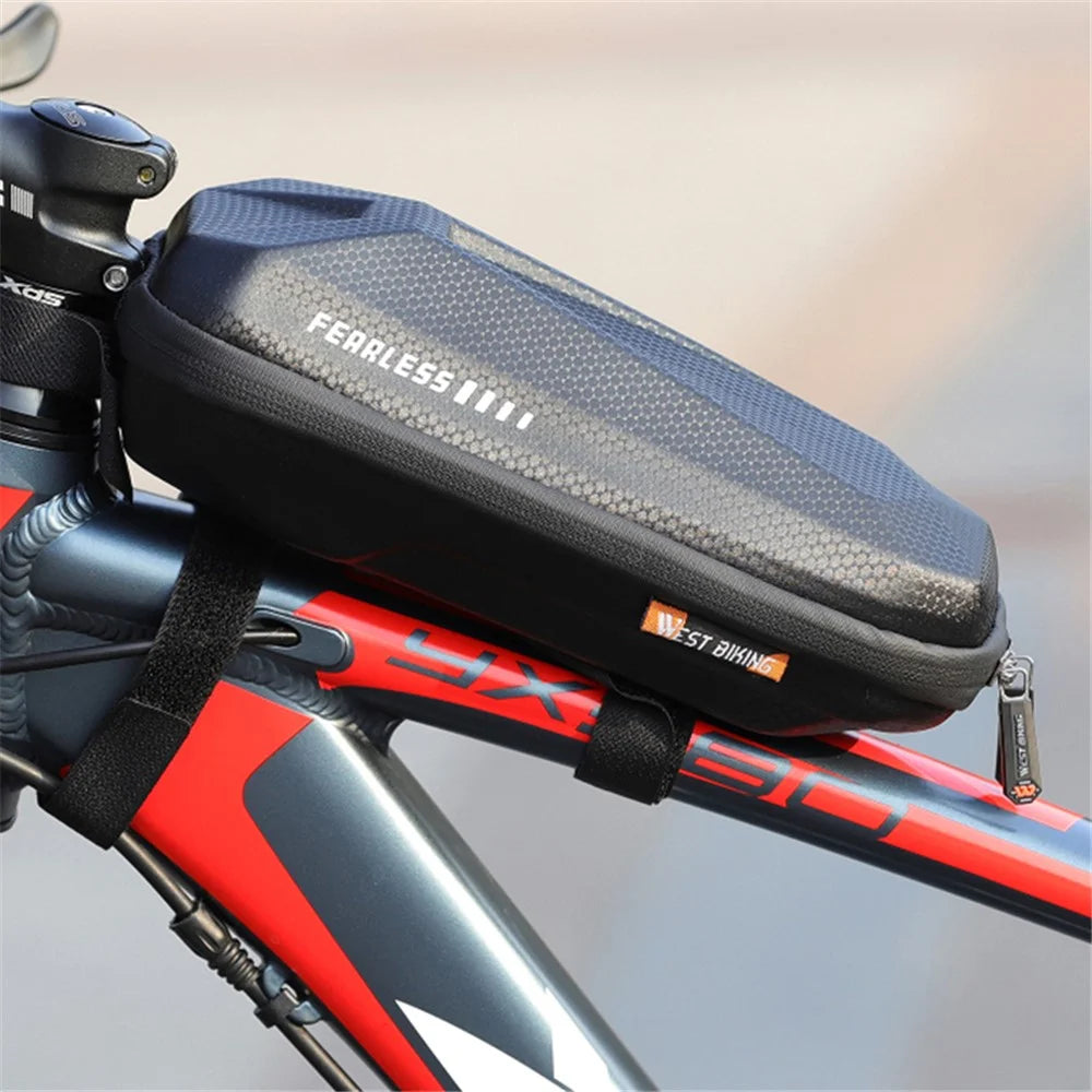 WEST BIKING YP0707255 1.5L Bicycle Hard Shell Bag EVA Waterproof Front Bag Front Top Tube Cycling Pouch - 5