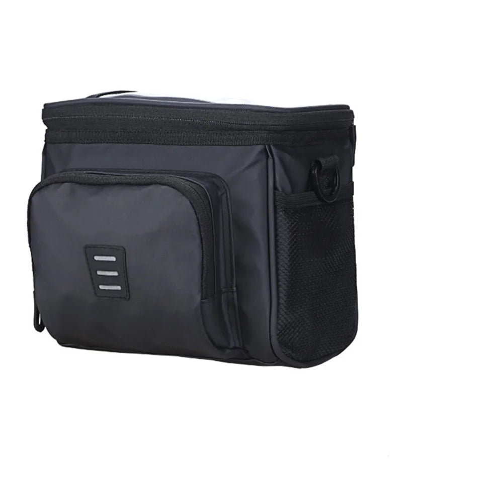 5L PVC Bike Waterproof Storage Bag Touch Screen Phone Pocket Insulation Bicycle Handlebar Front Bag - 6