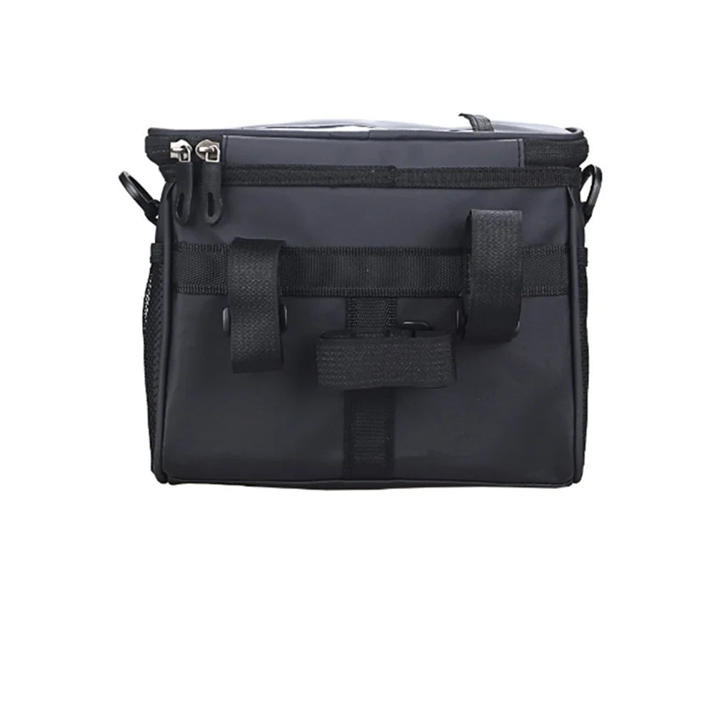 5L PVC Bike Waterproof Storage Bag Touch Screen Phone Pocket Insulation Bicycle Handlebar Front Bag - 7