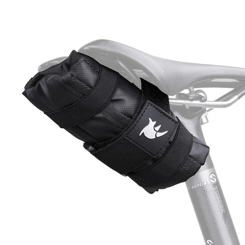 RHINOWALK RK5100 Bicycle Bag MTB Bike Repair Tools Storage Foldable Top Front Bag Tube Frame Bag Bike Saddle Pouch - Black - 1