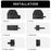 RHINOWALK RK5100 Bicycle Bag MTB Bike Repair Tools Storage Foldable Top Front Bag Tube Frame Bag Bike Saddle Pouch - Black - 5