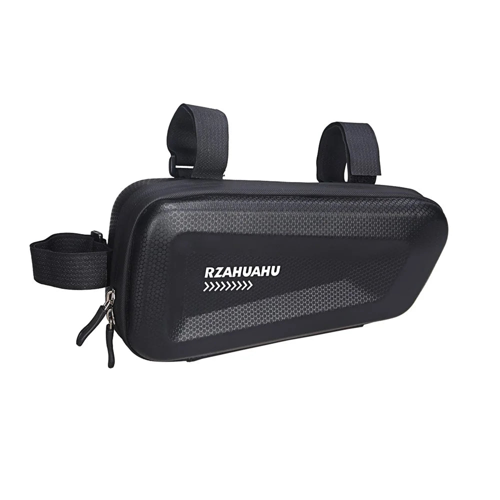 RZAHUAHU Bicycle Front Frame Hard Shell Bag Cycling Bike Waterproof Phone Tools Storage Bag - 7