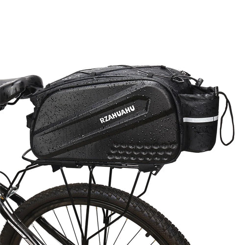 RZAHUAHU 12L Bicycle Bike Waterproof EVA Rear Rack Tail Pannier Pack Cycling Bottle Holder Storage Bag - 1