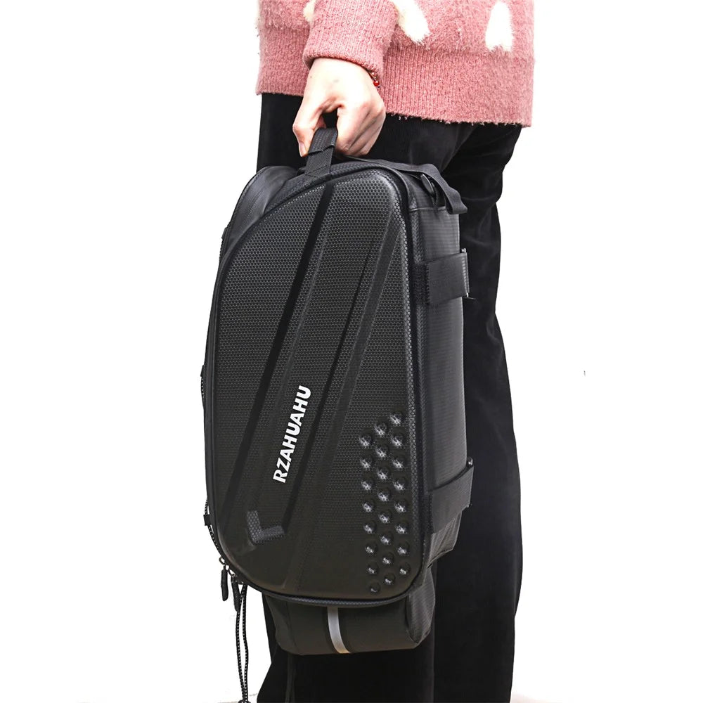 RZAHUAHU 12L Bicycle Bike Waterproof EVA Rear Rack Tail Pannier Pack Cycling Bottle Holder Storage Bag - 3