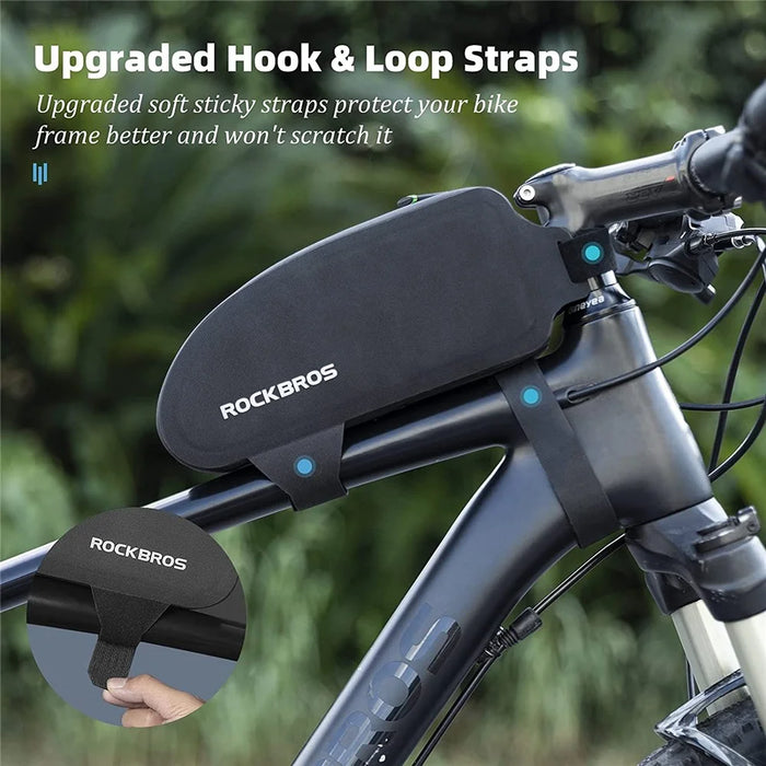 ROCKBROS Bicycle Bag Waterproof Cycling Top Front Tube Frame Bag MTB Road Bicycle Pannier Case - 3