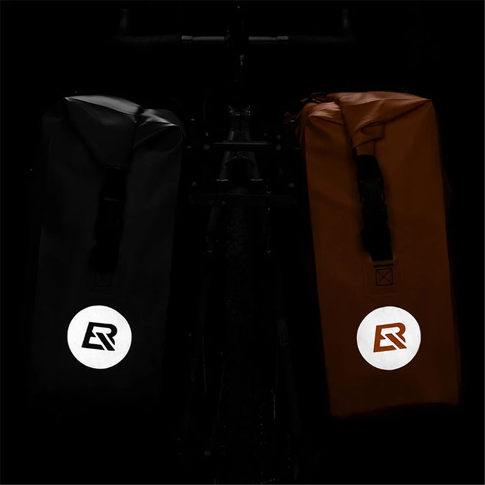 ROCKBROS AS-002-2 Waterproof Foldable Bike Pannier Bag Bicycle Rear Rack Trunk Bag - Orange - 3